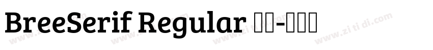 BreeSerif Regular 常规字体转换